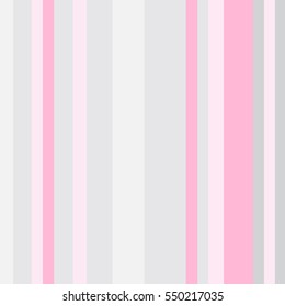 Background for design in a vertical strip. Striped pattern with stylish colors. Pink and grey stripes. 