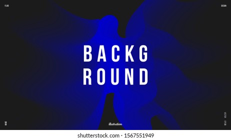 Background design. Vibrant gradient. Medium blue, eerie black color. Applicable for placard, banner, flyer, presentation, cover and report. Eps10 vector.