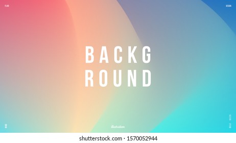 Background design. Vibrant gradient. Radical red, denim, aqua, vivid tangerine, blond color. Applicable for placard, banner, flyer, presentation, cover and report. Eps10 vector.
