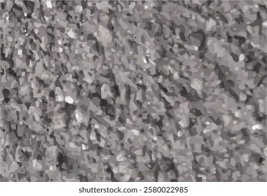 background design for visual communication design and for applied art needs in the form of abstract shapes in grey to black resembling grains of gravel and sand