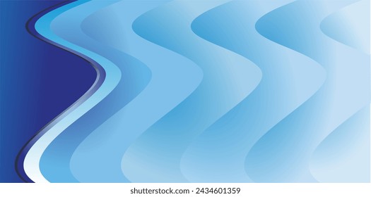 The background design for visual communication design is a composition of empty space in light blue to place text and illustrations