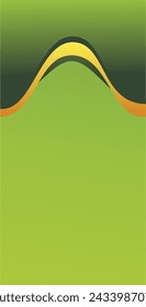 The background design for visual communication design is in the form of a dominant composition of empty space with light green to place text and illustrations