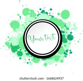 Diseño de fondo con salpicaduras de color de agua en la ilustración de fondo blanco