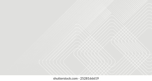 design de fundo com um padrão de linha diagonal branca com uma combinação de pontos. Vetor branco modelo horizontal para banner de negócios, fundo de convite formal, luxo. moderno