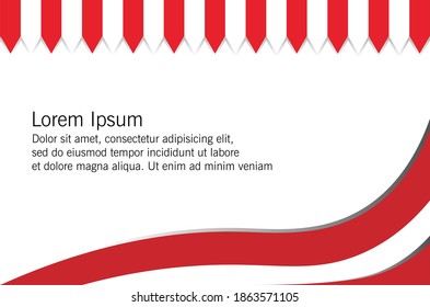 Hintergrund-Design mit weißer und roter Farbe. Design von Flyern, Bannern, Broschüren und Karten mit roten polygonalen Elementen. Unternehmensidentität, Werbedruck. Vektorgrafik.