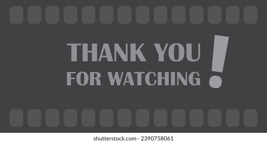 Background design with the words thank you for watching. svg