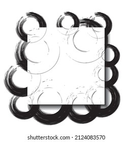 Background for design work with circular strokes
