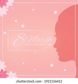 Hintergrunddesign für die Feierlichkeiten zum Weltfrauentag