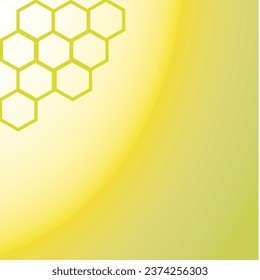 background design yellow color with hexagon
