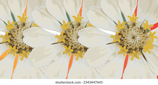Hintergrunddesign mit Zinnia-Blumenmotiv