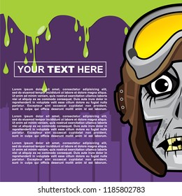 Background Design with Zombie Themes