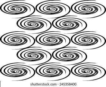Background designer with roll on black background.