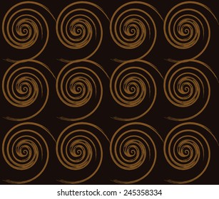 Background designer with roll on brown background.