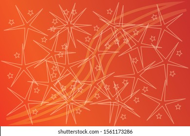 background designs that are varied with lines and stars combined with attractive orange and white colors and can be used for various design projects

