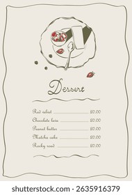 Background design,sketch, doodle menu for coffee shop, cake shop, advertising banner