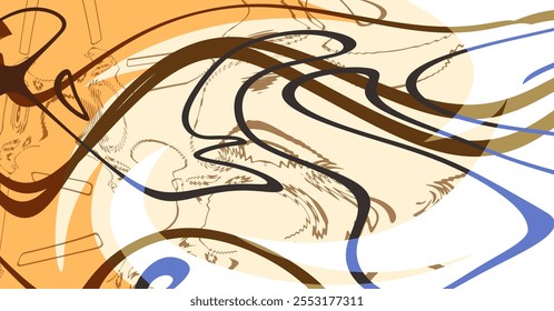 Fondo de arena de postre, tormenta de arena, viento, fresco abstracto