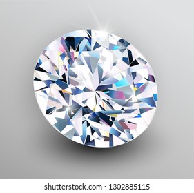 Background with diamond , shiny beautiful gemstone as romantic vector background.