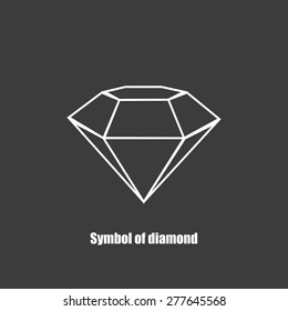 Background with Diamond symbol vector illustration