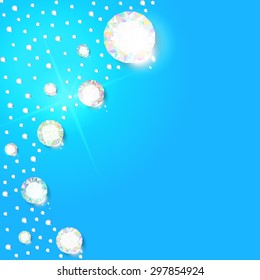 Background of diamonds for design