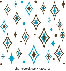 Background with different blue shapes. Vector Illustration