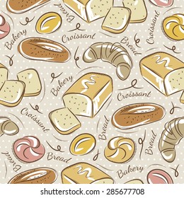 Background with different breads.
Ideal for printing onto fabric and paper or scrap booking