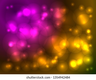 Background with different color lights
