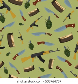 The background of the different military weapons.
