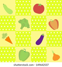 background with  different vegetables