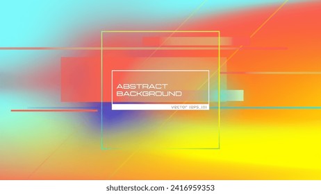 Background in digital futuristic sci-fi style. Stripes and lines on mesh gradient background. Wallpaper in cyberpunk style