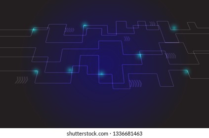 Background: digital technology and engineering, futuristic technology 
