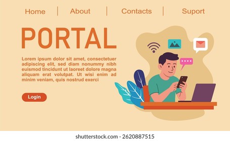 background for digital theme homepage