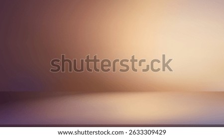 Background display in bronze brown with blur light on luxury podium,Vector studio and abstract texture design for summer.Technology banner abstract background.Art illustration of empty space wall
