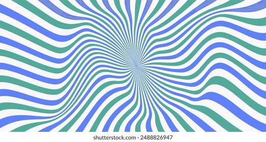 Background distortion groovy swirly pattern. Star burst line pattern background with pastel color