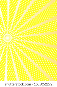 background divergent rays, pop art