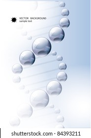 Background with dna molecule