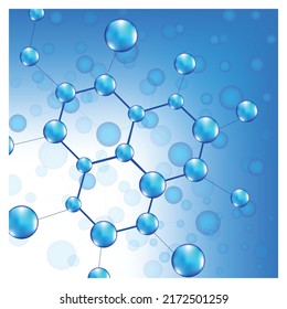 Background DNA molecule vector illustration 