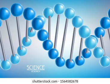 Background with DNA molecules structure. Science or medical molecular genetics.