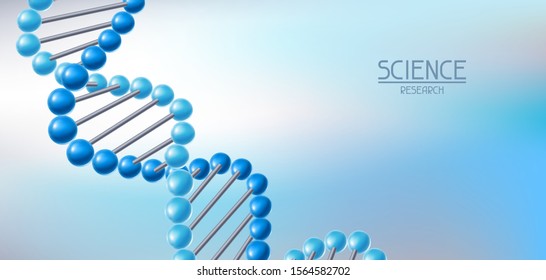 Background with DNA molecules structure. Science or medical molecular genetics.