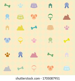 Background for dog articles. background decorated by continuous pictures. Decoration of backgrounds, cards, letters, printed sheets, printing on fabric, web publications.