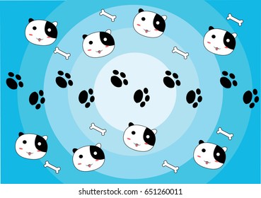 background dog blue