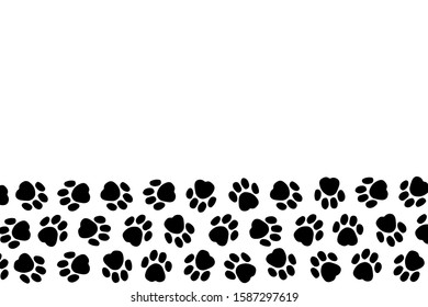background for dog hair salon, dog styling and grooming shop, store for pets. Vector illustration isolated on white background. EPS 10