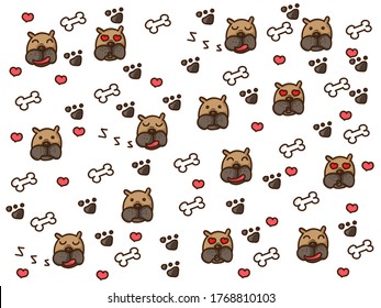 Background the dog for Shirt pattern and Vector background and glass pattern  and handkerchief pattern 