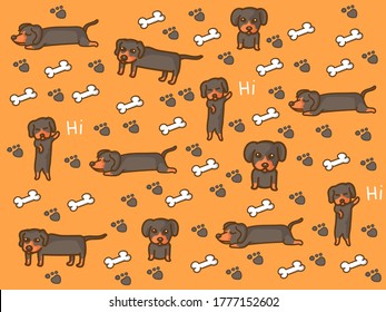 Background of the dog for Shirt pattern and Vector background and glass pattern and handkerchief pattern