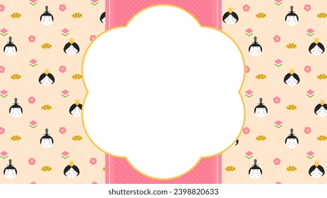 Background of Doll Festival icons' pattern