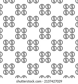 Background dollar sign color black on white