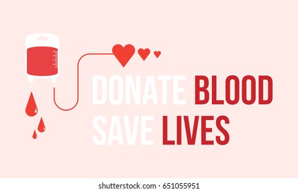 Background Donate Blood Save Lives Stock Vector (Royalty Free ...