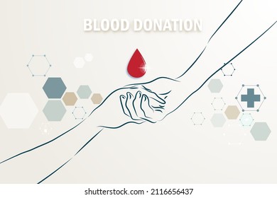 Background for donating blood in order to help people. The concept for hospital background.