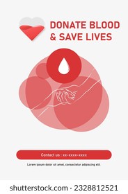 Antecedentes para donar sangre para ayudar a la gente. El concepto de trasfondo hospitalario.