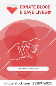 Antecedentes para donar sangre para ayudar a la gente. El concepto de trasfondo hospitalario.