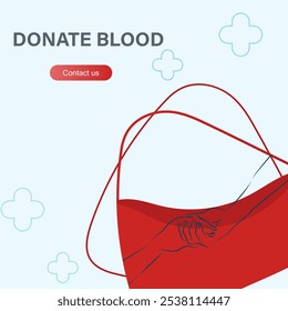 Background for donating blood in order to help people. The concept for hospital background.